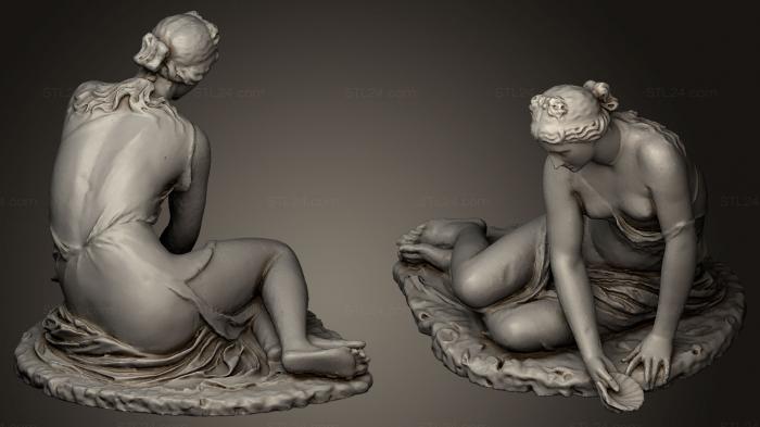 Statues antique and historical (Nymph with a Shell, STKA_1234) 3D models for cnc